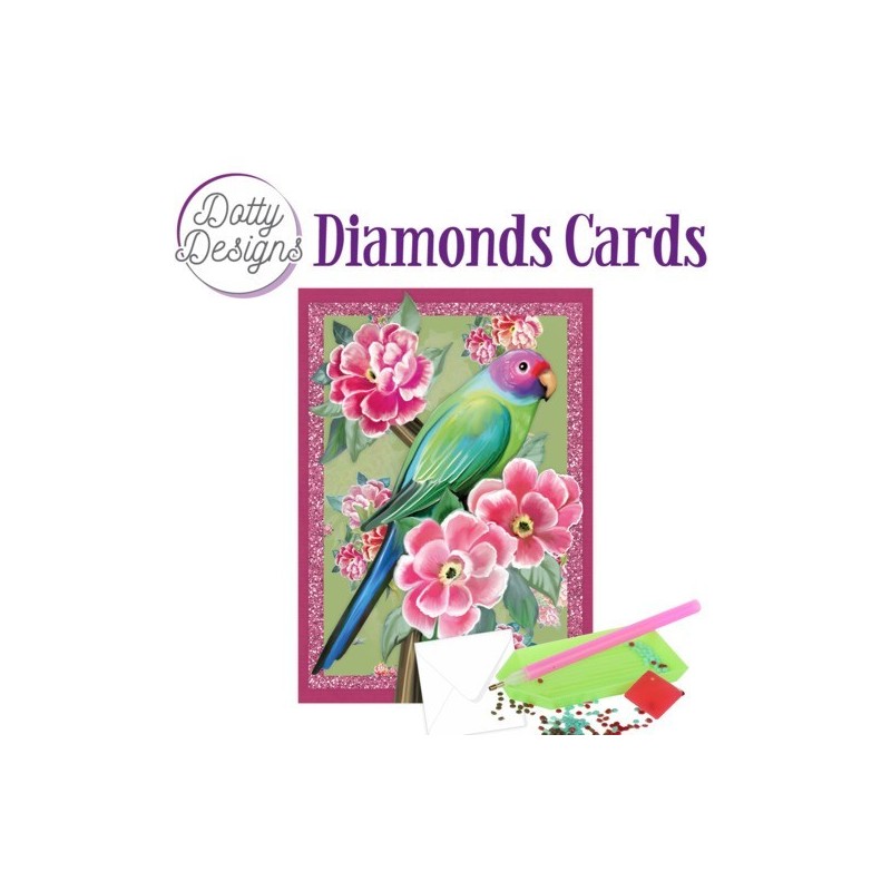 Dotty Designs Diamond Cards - Tropical Bird