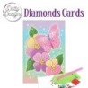 Dotty Designs Diamond Cards - Purple Flowers