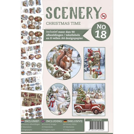 Push Out book Scenery 18 - Christmas Time