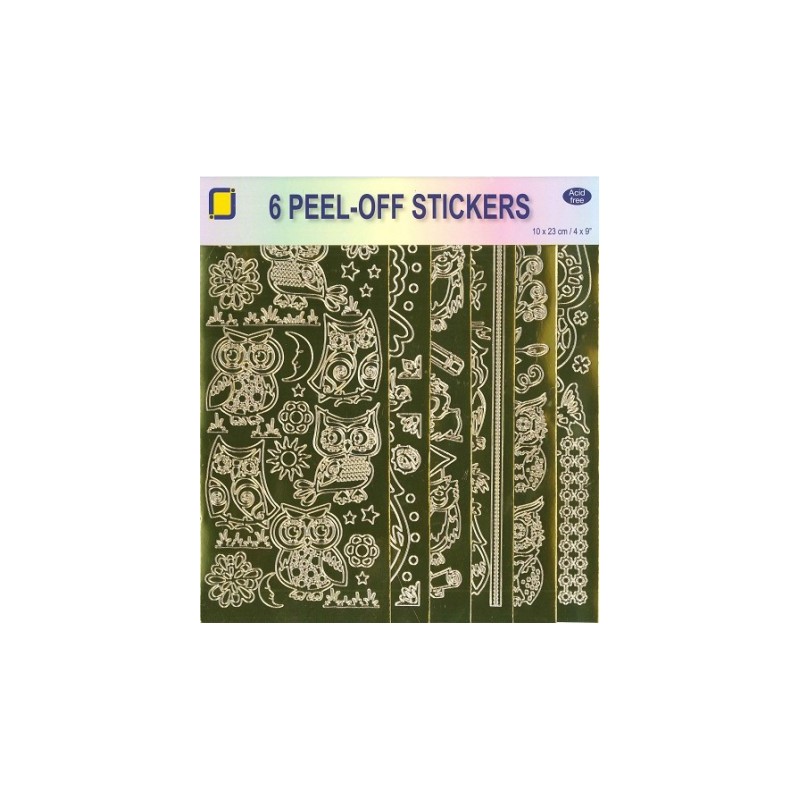 Uilen Peel-off Stickerset