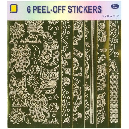 Uilen Peel-off Stickerset