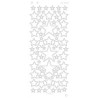Stickervel Sterren diverse maten Platinum - Zilver