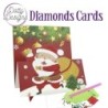 Dotty Designs Diamond Easel Card 139 - Santa with Bell