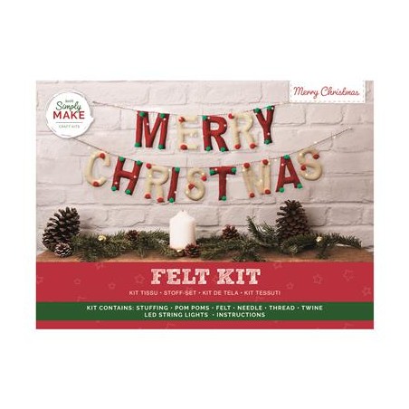 Merry Christmas Light Up Garland Kit