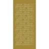 Stickervel Hartelijk Gefeliciteerd - Gold
