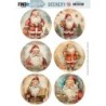 Push Out Scenery - Card Deco Essentials - Santa Round