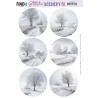 Push-Out Scenery - Berries Beauties - White Winter Round