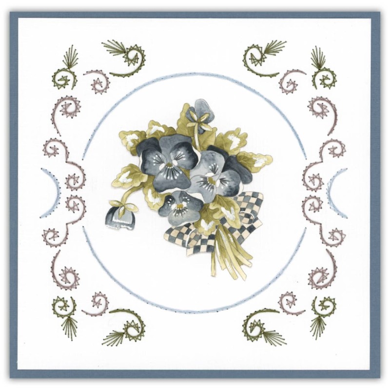 Stitch and Do 211 - Precious Marieke - Painted Pansies