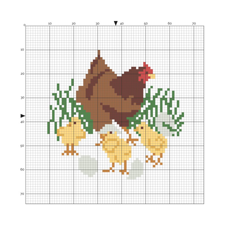 Kruissteek Kit - Moederhoen