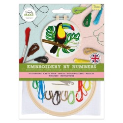 Borduurwerk door getallenkit - Toekan