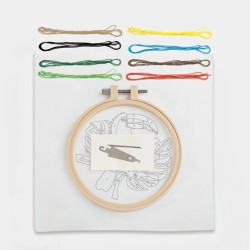 Borduurwerk door getallenkit - Toekan