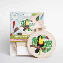 Borduurwerk door getallenkit - Toekan