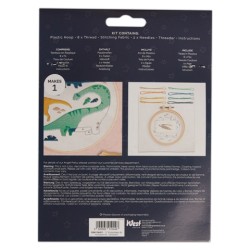 Borduurwerk door getallenkit - Dinosaurussen