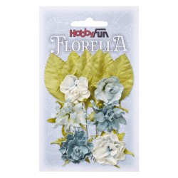 FLORELLA - Bloemen Hellblauw, 3 cm