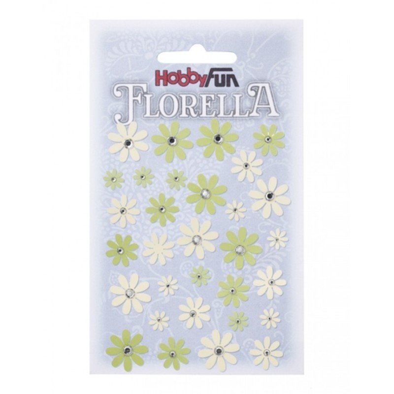 FLORELLA - Bloemen Design  Groen - Creme