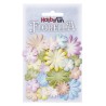 FLORELLA - Bloemen uit moerbijpapier, mix II, ca. 20 st 2 - 4 cm