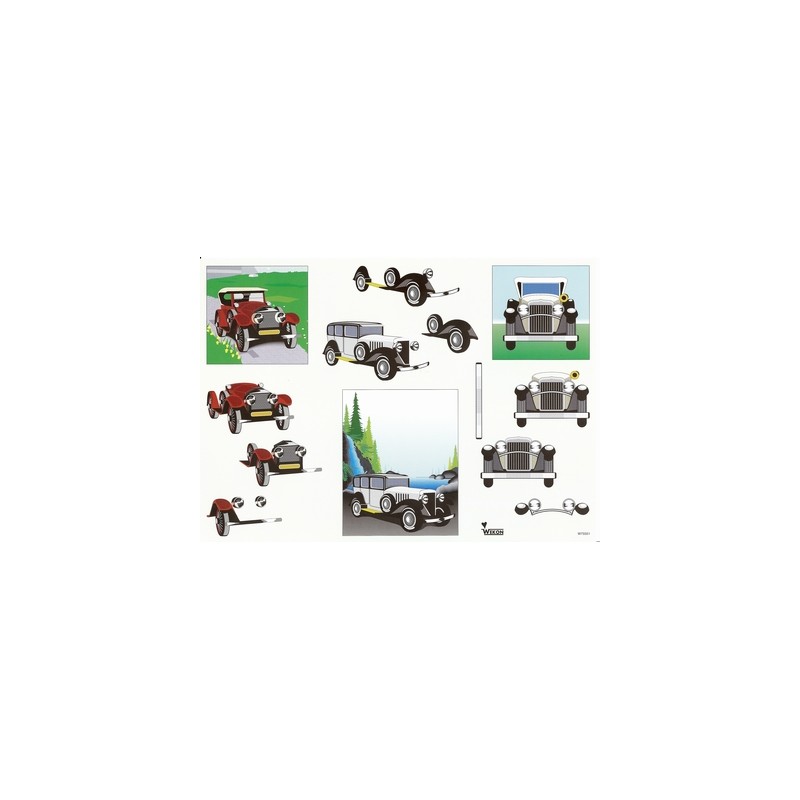 A4 3D knipvel Auto's