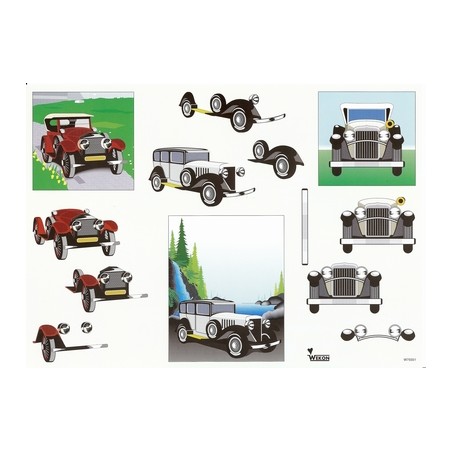 A4 3D knipvel Auto's