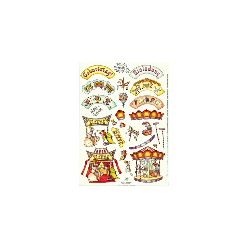 A4 3D knipvel Zirkus