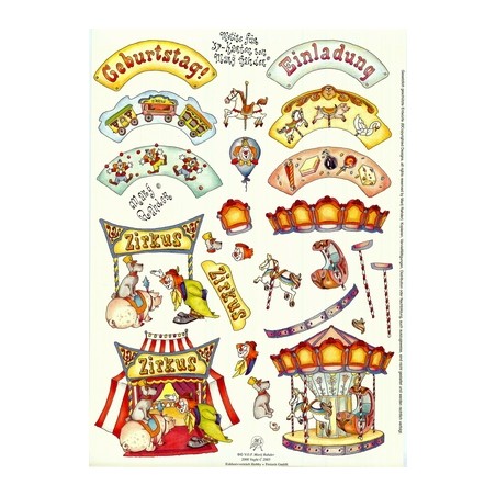A4 3D knipvel Zirkus