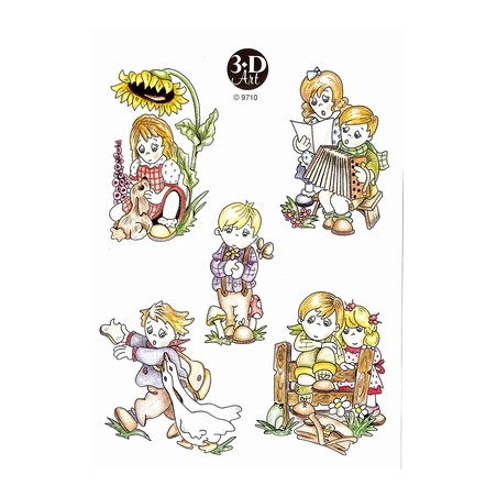 A5 3D knipvel  Meisje