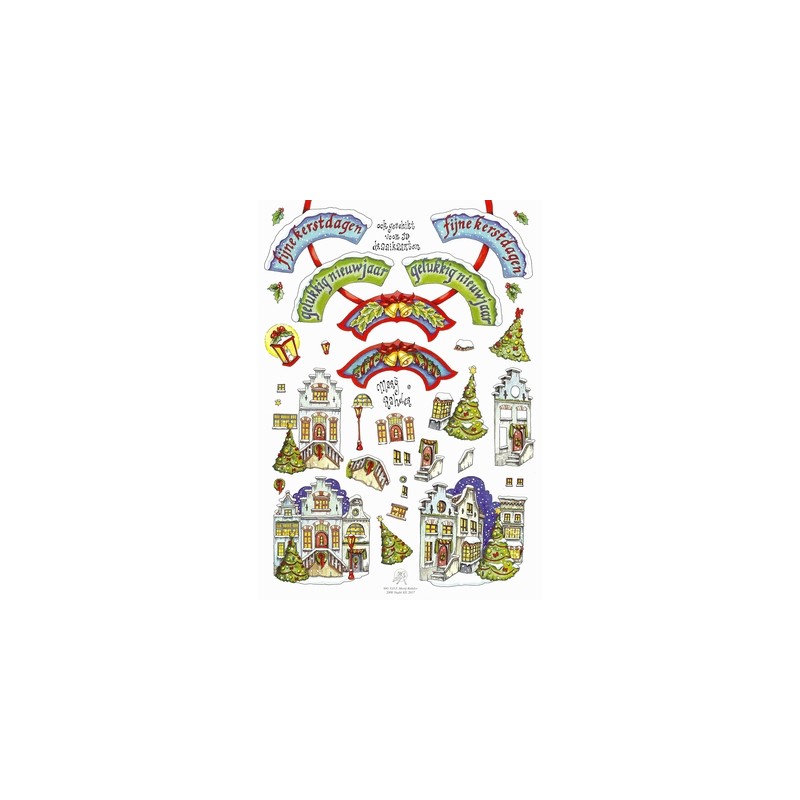 A4 3D knipvel Feestdagen