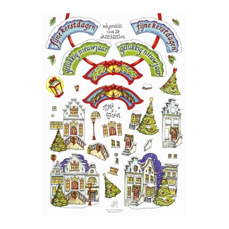 A4 3D knipvel Feestdagen