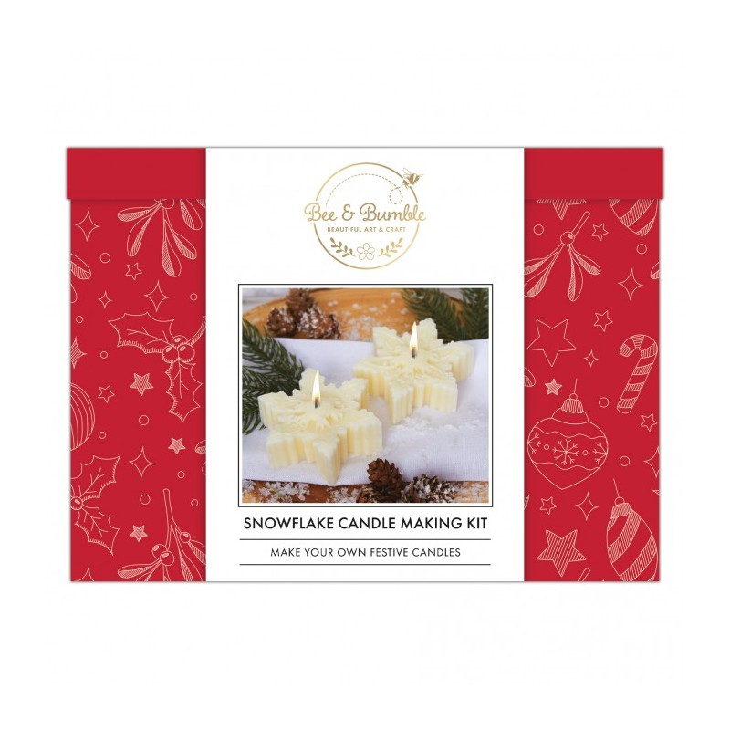 Kit voor het maken van sneeuwvlokkaarsen