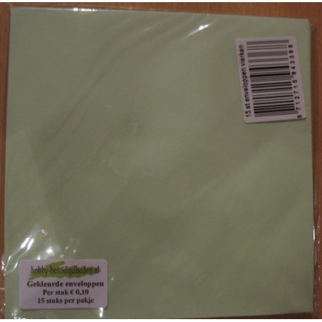 Standaard vierkante envelop Mint Groen
