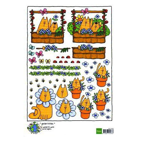 A4 knipvel Corrie's katten garden