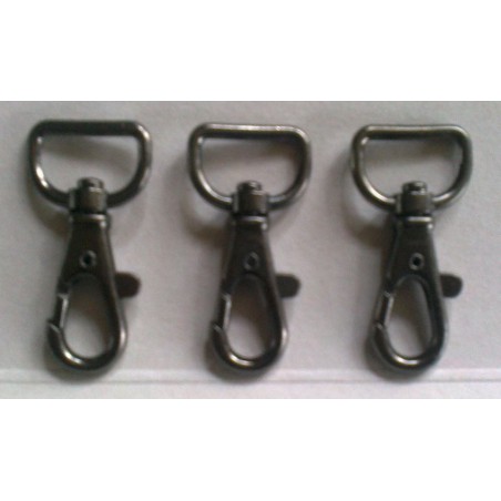 Metalen sleutelhangerring met karabijnhaak